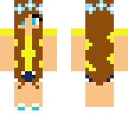cute summer girl with long hair and head band