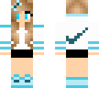blue nike girl