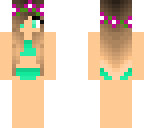 blue swimsuit