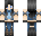 blue warrior girl