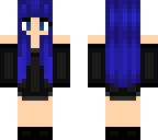 cute blue haired girl