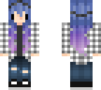 cute colorful-haired tomboy chibi girl