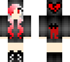 cute red and white hair girl