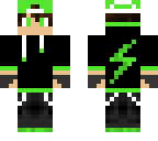 green lightning hoodie