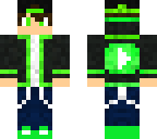 green youtuber boy
