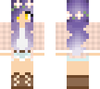 purple hair yellow eyed girl