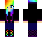 rainbow girl in a hoodie