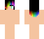 rainbow tipped hair base