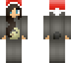 totoro girl with santa hat