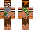 tribal skin w beard and trousers