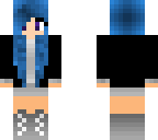 blue haired tomboy