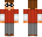 boy skin with glasses