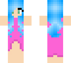 cute blue haired girl
