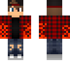 fiery wolf flannel boy