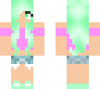 flying mint bunny pink teen top
