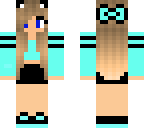 ocean teal blue girl skin