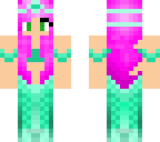 pink-haired mermaid