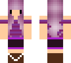 purple chibi girl with minskirt