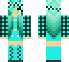 blue green girl