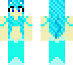 cat mermaid girl skin