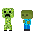 creeper vs zombie