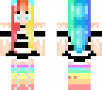 edited rainbow maid girl