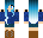 new remade swag girl with blue hair