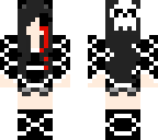 skull girl hair clip crying blood