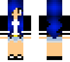 blue haired tomboy