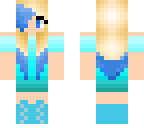 blue themed girl