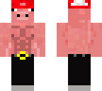 buff pig with hat
