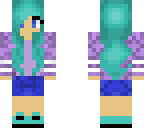 cute blue and purple girl