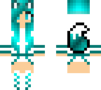 cute girl blue hair