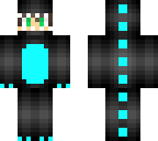 cyan dinosaur with a head
