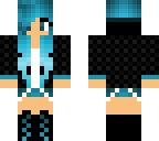 cool blue girl