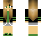 green headphone girl