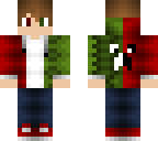 half green creeper boy half red creeper boy