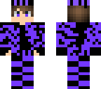 purple boy with black