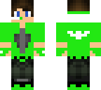 batman kid lime green and white