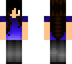 blue shirted shirt girl