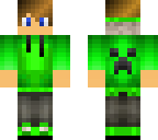 creeper boy in green