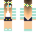 cute blue summer girl