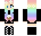 cute rainbow girl