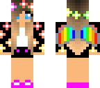 edited rainbow flower crown