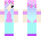 flower purple and pink blue  girl