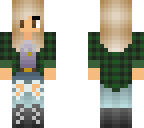 green flannel girl