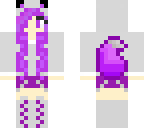 pretty purple wolf girl