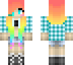 rainbow haired gamer