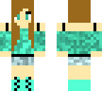 turquoise gamer girl