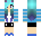 blue cat girl
